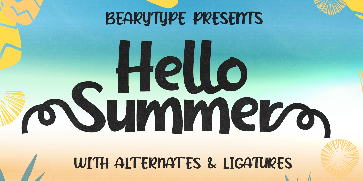 Font Hello Summer